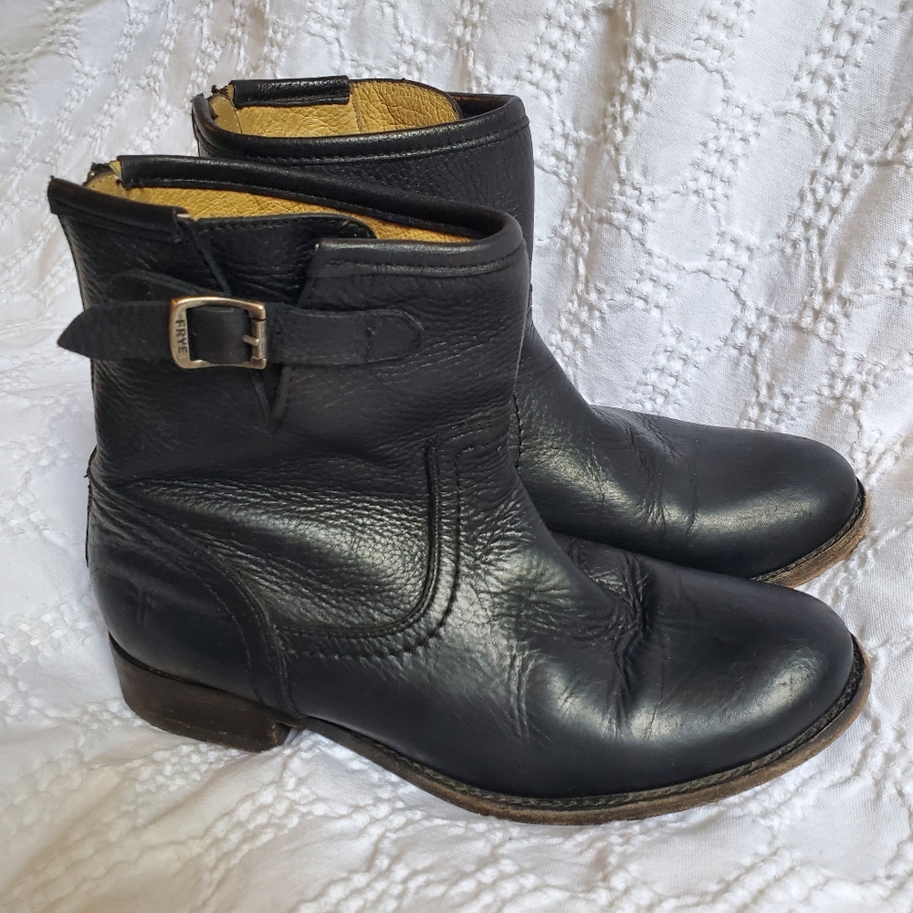 Frye Pippa Short Boot Black Size 6